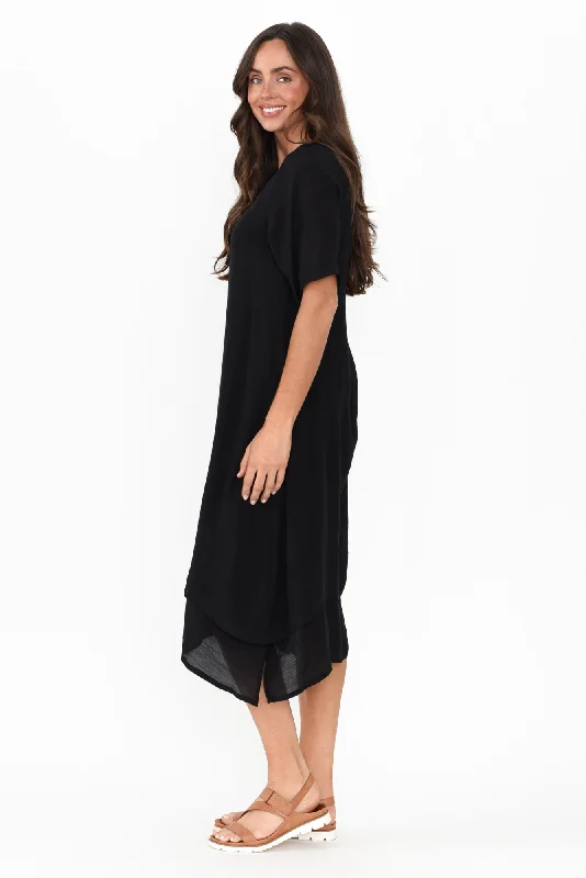 Nala Black Layers Dress