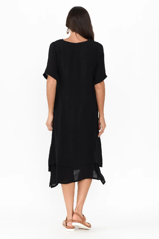 Nala Black Layers Dress